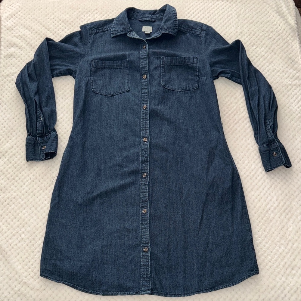 👗 EUC A New Day Denim Shirt Dress – Women’s Size Small
